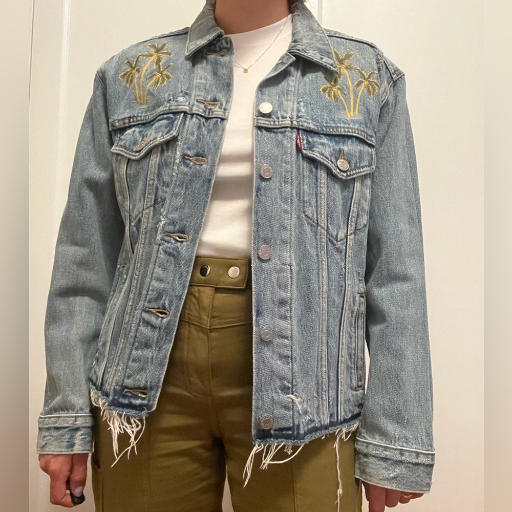 Levi's Denim Trucker Embroidered Jacket